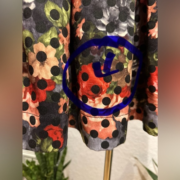 Iroo floral polkadots fit&flare mini dress size 38 - Picture 11 of 11